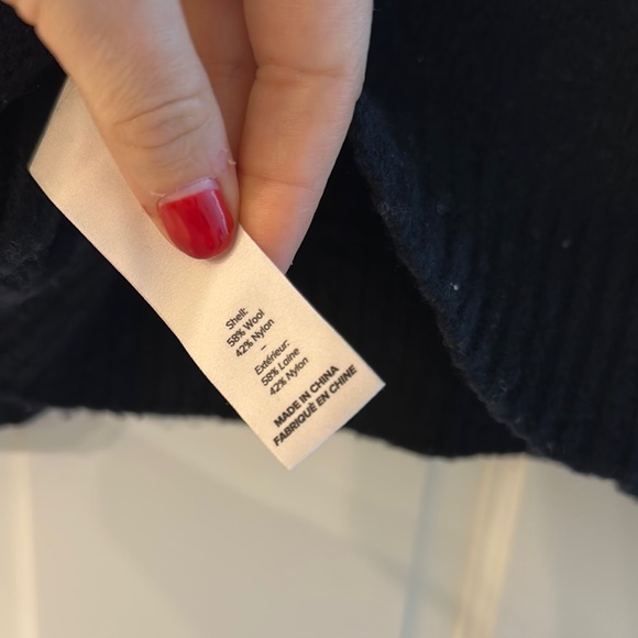 Cinq a Sept Turtleneck Sweater with Floral Embellishments - Picture 2 of 3